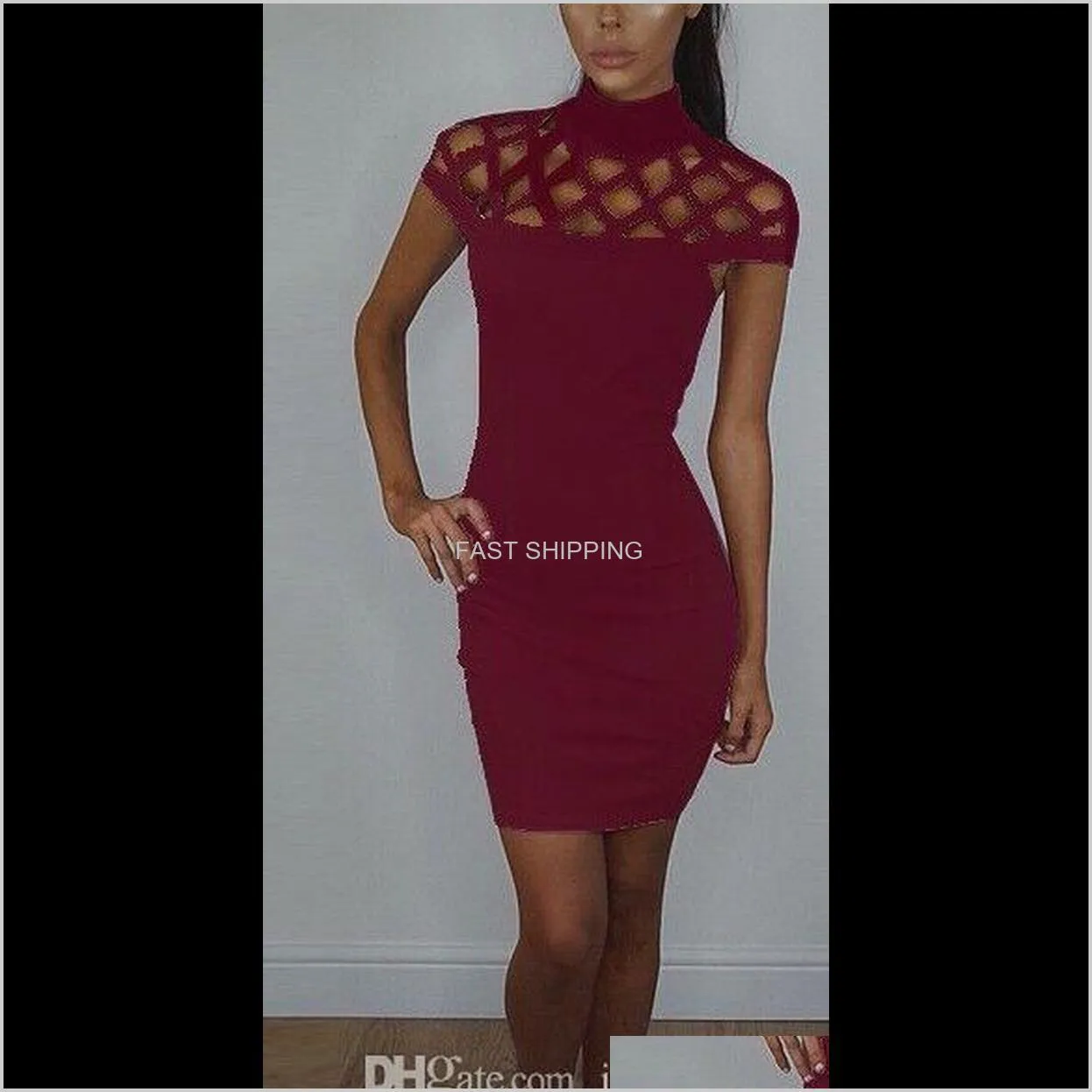 Women Hollow Out Sexy Bodycon Dresses