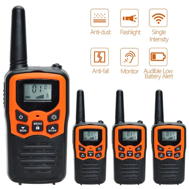 Walkie Talkie ABBREE T5 PMR FRS Talkies Mini Long Range In Open Fields
