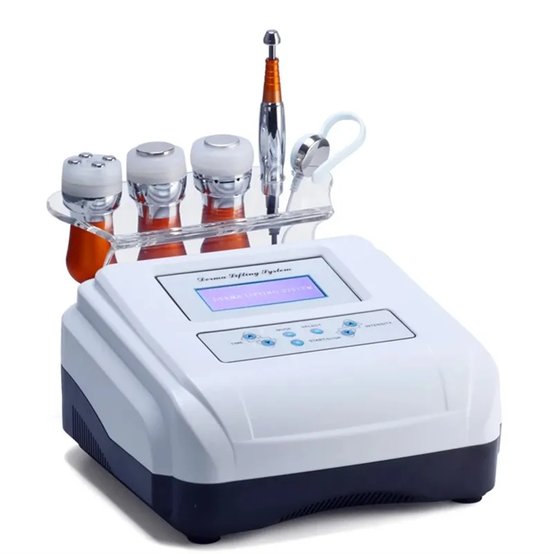 Multifunktionale 5-in-1-EMS-Gesichts-Anti-Aging-Schönheitsausrüstung, LED-Photonen-Elektroporationstherapie, Facelift, kühle Augen-Hautpflege, Radiofrequenz-Maschine