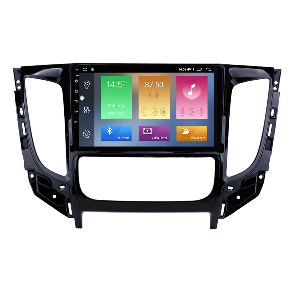 Auto-DVD-Radio-Player für Mitsubishi TRITON-2015 GPS-Navigationssystem mit WIFI-Lenkradsteuerung Carplay SD Android 9 Zoll