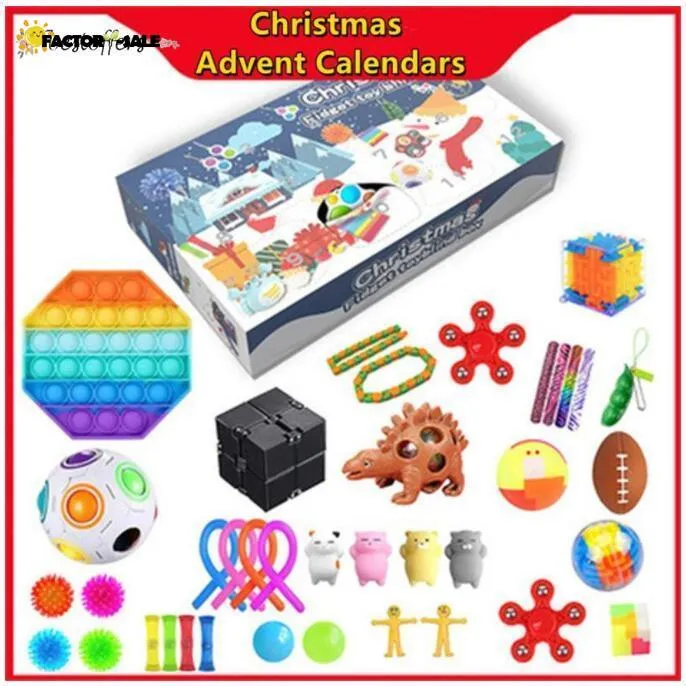 Tiktok Favor Christmas Advent Sensory Calendars Fidget Toys Bift Blind