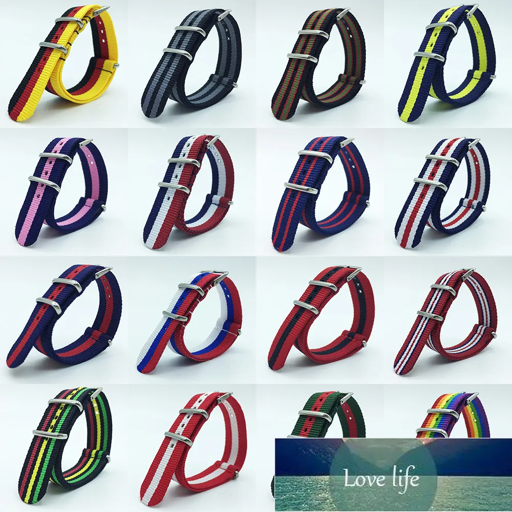 18 20 22 24mm Rainbow Band Army Sports Nato fabric Nylon watchband Accessories Bands Belt Watch Colorful Woven Strap Factory price expert design Quality Latest Style