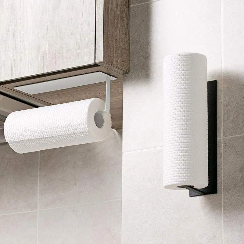 Toilettenpapierhalter aus Edelstahl, Handtuchhalter, Küchenrolle, selbstklebendes Toilettenzubehör
