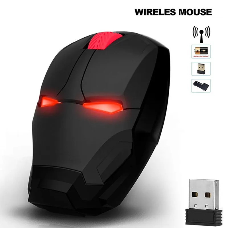 Беспроводная игра Mouse Mouse Gamer Computer Mice Button Silent Click 800 / 1200/1600 / 2400DPI Регулируемый компьютер
