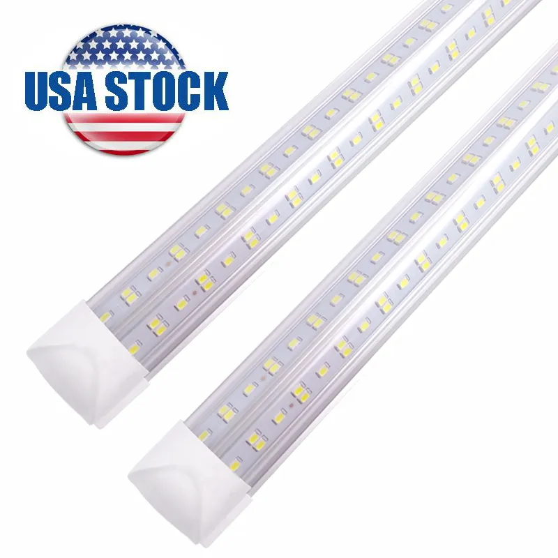 V Shaped 8ft Led Tube Lighting T8 Integrated Tubes Double Sides Leds