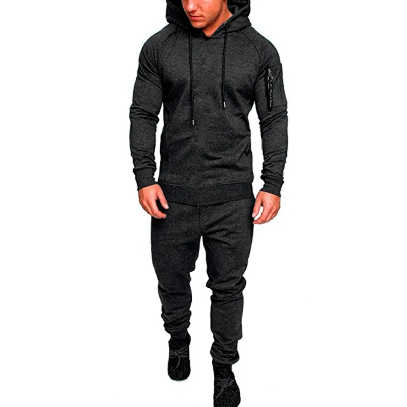 Designer 2 stycken Tracksuit Mens Militär Hoodie sätter sportkläder Camouflage muskelman höst vinter taktiska sweatshirts och p