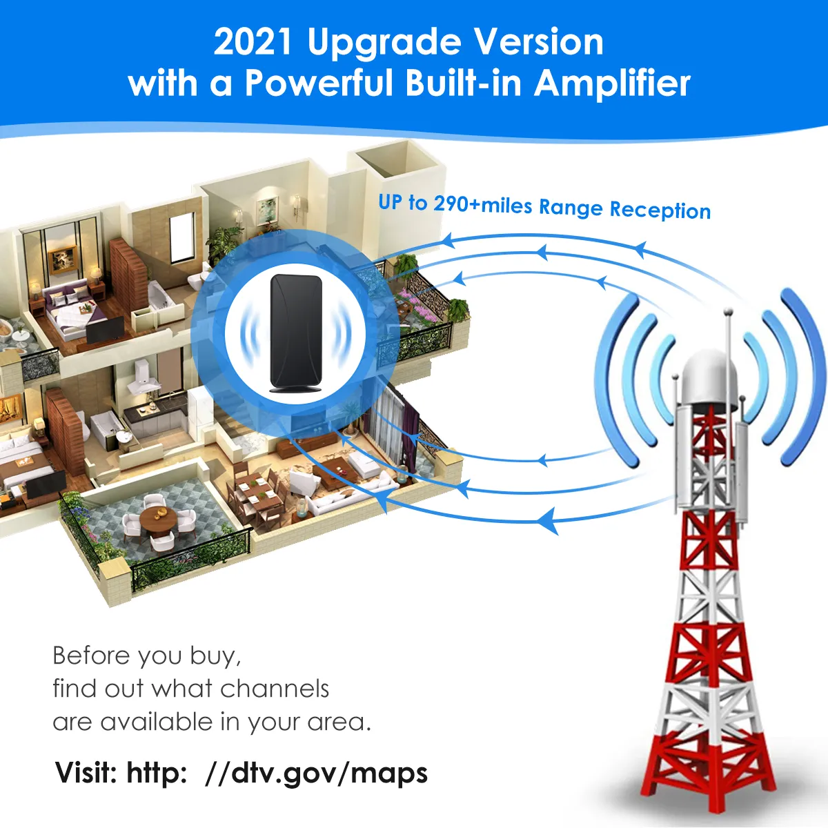 ISDB T ATSC Antenna Indoor Outdoor TV Antennas HDTV Antena DVB T2 DTV