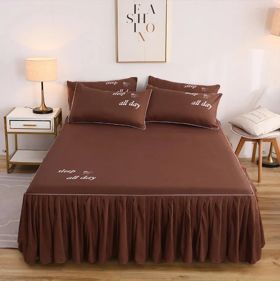 Ropa de cama de marca Falda de cama para el hogar de moda para colcha de tamaño múltiple Colchón Hoja de cama Salud (no incluye funda de almohada) F0070 210420