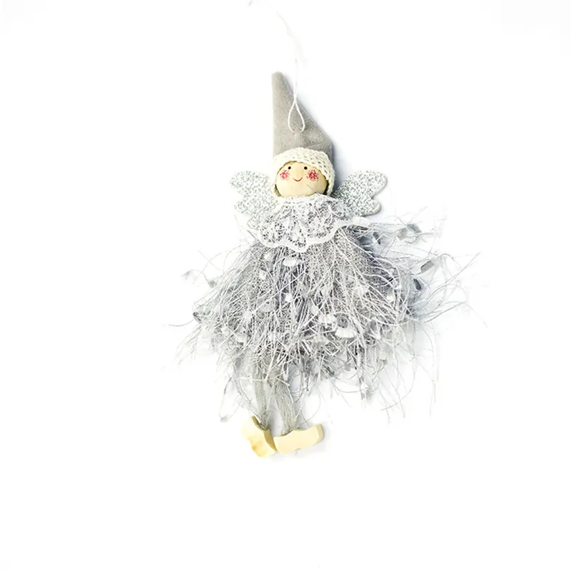 Angel Doll Merry Christmas Decoration Xmas Trees Hanging Angels Ornaments Little Kids Girls Gifts