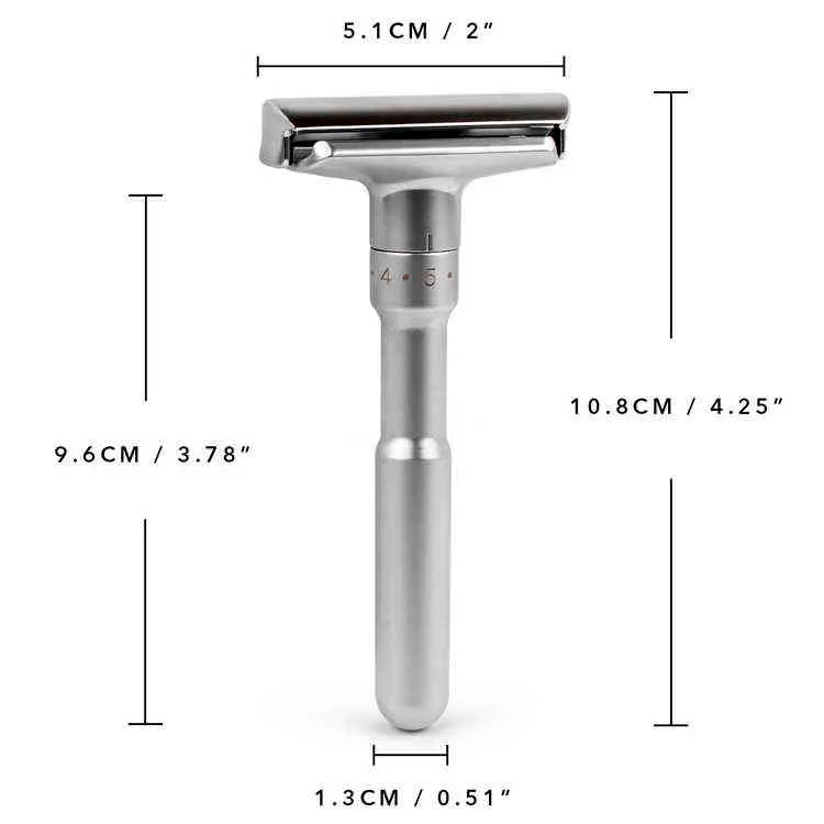 Safety Razor Package Adjustable Safety Razor Kit: Complete Men's Shaving Kit with Blades ...