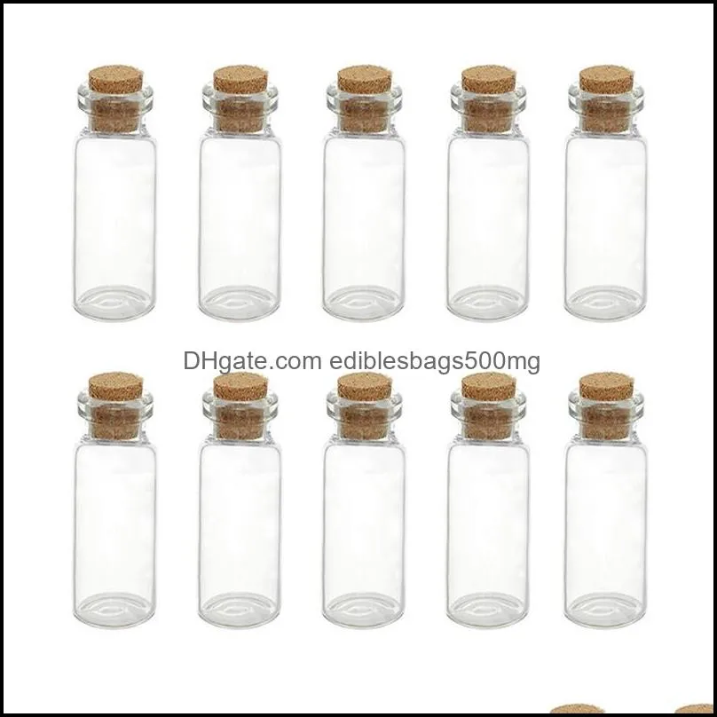 100 pcs 1.4ml Mini Bayonet Glass Bottles With Cork Transparent Wishing Bottles DY 12X28X6 mm Little Glass Jars Pendants