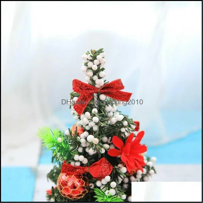 Christmas Decorations Mini Tree Decor Desk Table Festival Party Ornament Xmas 20CM Ornaments Gifts