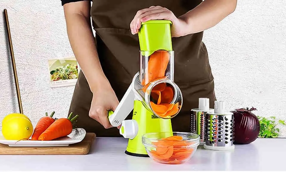 Vegetable Slicer Manual Vegetable Chopper 3 in1Round Grater