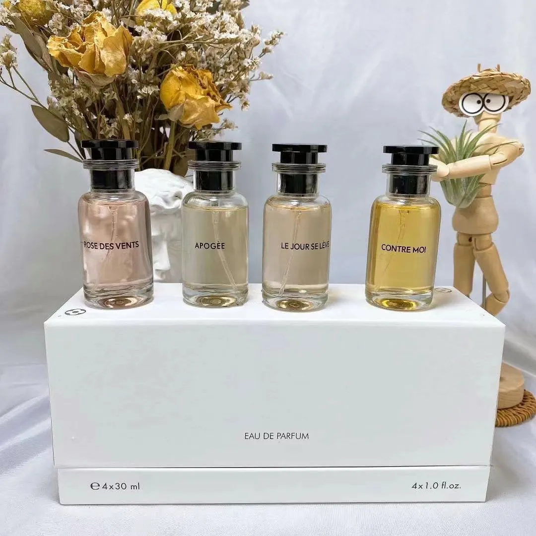 Charming Brand Parfum 4 pièces coffret cadeau pour femme California Dream Spell on you Sun Song 30 ml par bouteille Spray parfum longue durée bonne odeur de haute qualité