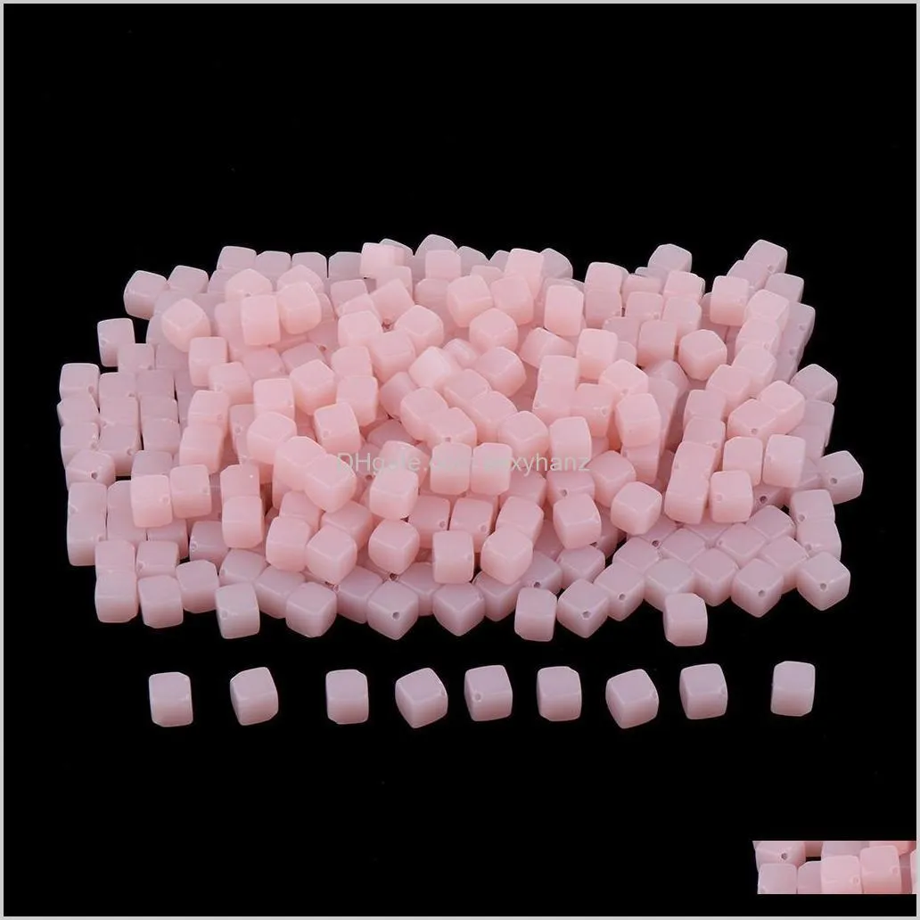 Notions Tools Apparel Drop Delivery 2021 1 Pack 10Mm Plastic Cubic Loose Beads For Sewing Crafts Accessories Hxdgi