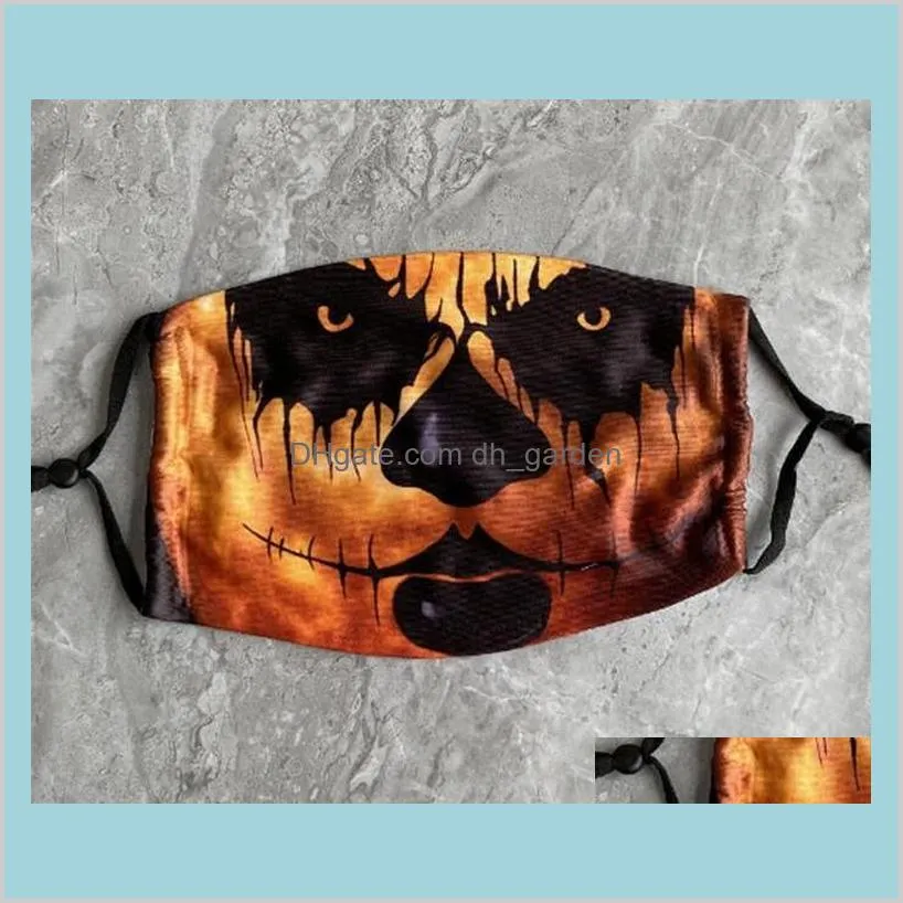 hot Halloween Mask Reusable 3D Painting