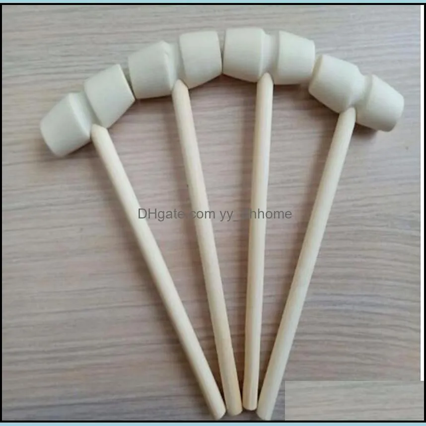 Mini Wooden Hammer Balls Pounder Replacement Wood Mallets Jewelry DIY Crafts