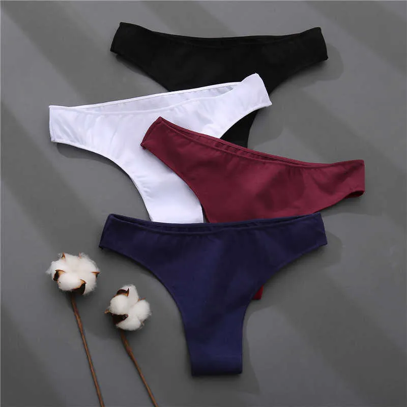 FINETOO Brazilian Cotton Seamless Cotton Panties Set, Sizes M 2XL, Sexy Low  Rise T Back Underwear For Women 2021 Collection Y0823 From Mengqiqi04,  $4.68