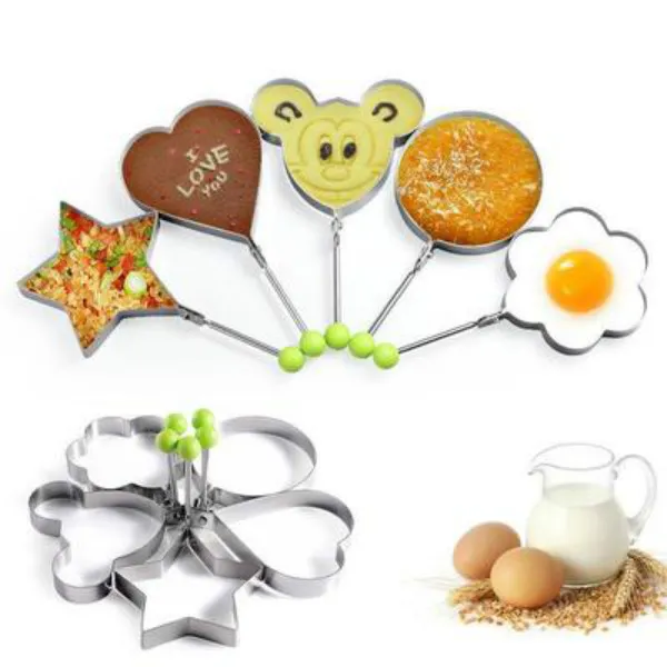 Stainless Steel Fried Egg Tools Shaper Pancake Mould Kitchen Cooking Tool RH6315