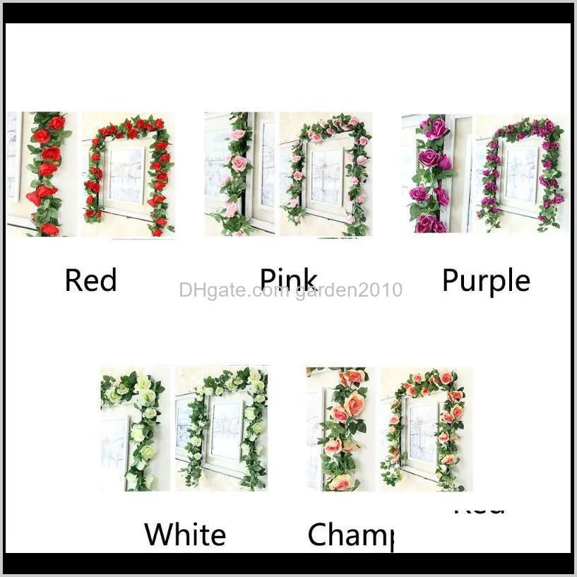 lifelike elegant party wedding decoration hotel accessories garden simulation artificial flower vine 16 rose home leaf ornaments