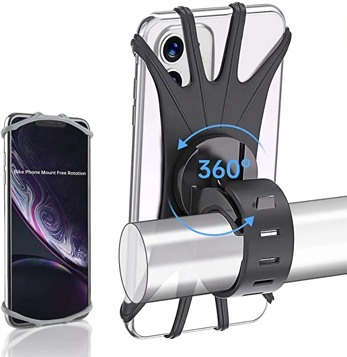 1 stks Bike Motorfiets Telefoon Houder Afneembare 360 ​​° Rotatie Bikes Auto Phones Mount voor Stuur Gewijd aan iPhone 12 11 Pro XS MAX enzovoort