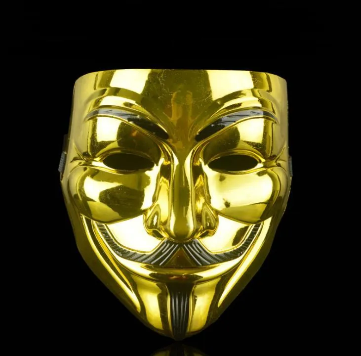 Party Cosplay Halloween Masks Party-Masks for Vendetta Mask Anonymous Guy Fawkes Fancy Adult Costume Accessory SN4229