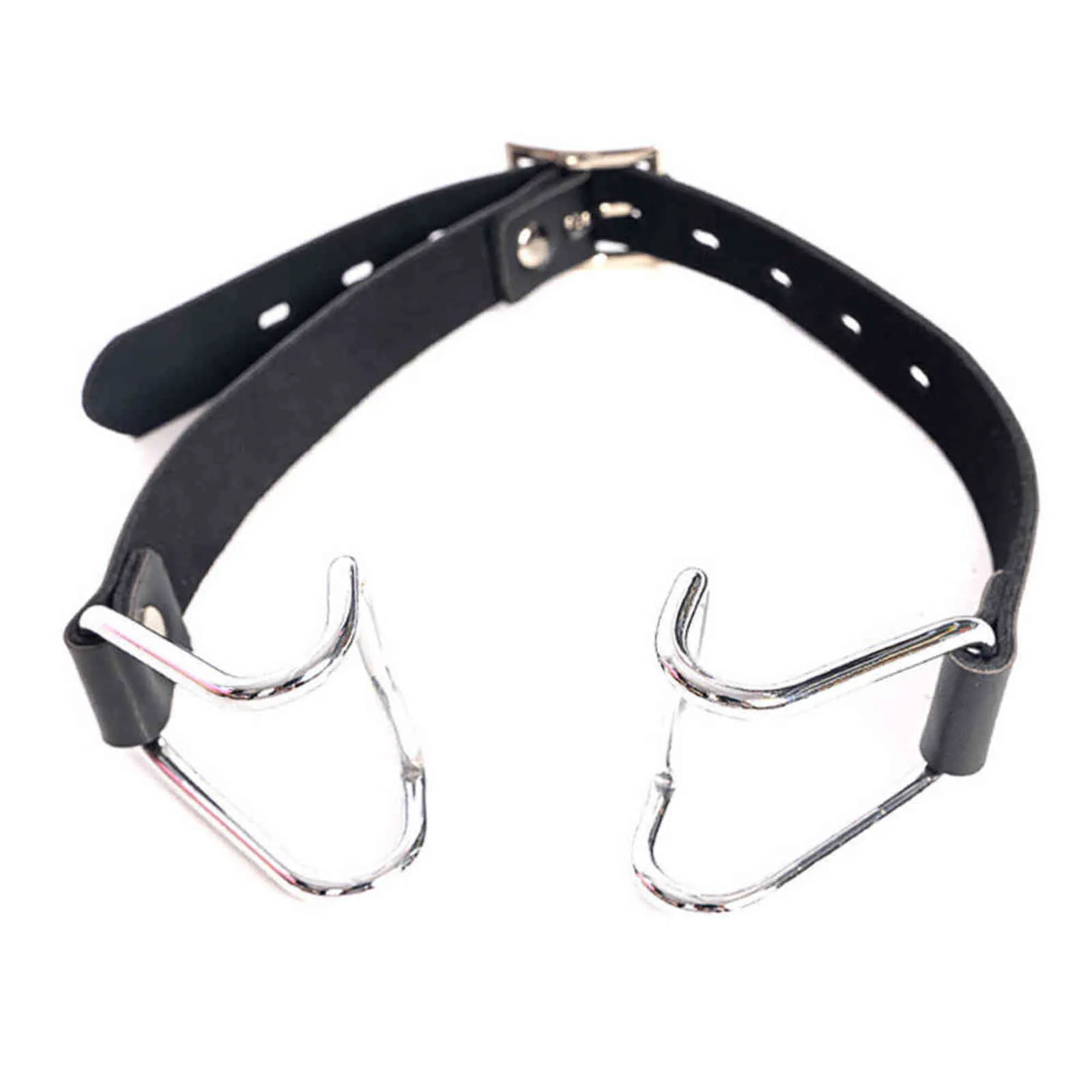 NXY Giocattoli per adulti Imbracatura Gag Spreader Bdsm Bocca aperta Bavaglio Artiglio in metallo Gancio Forza per donne Coppie Schiavo Bondage Wips Accessori erotici per sesso orale 1130