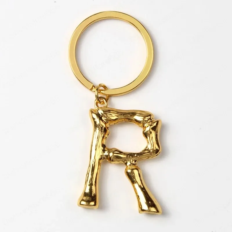 Zugzwang Gold Letter Keychain For Women - Initial A-Z, Cute Car Key Chain, One Size