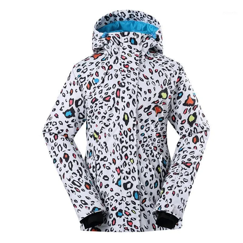 Skidjackor Gsou Snow Winter Ladies Ski Suit Single Board Clothing Female Jacket Cotton 1408