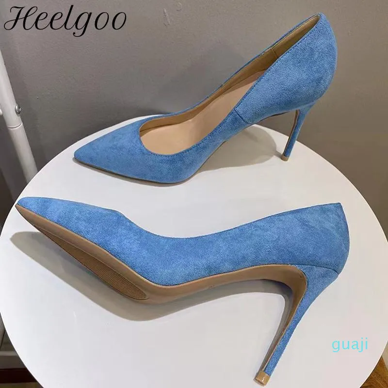 light blue womens dress shoes Pretty Wedding Shoes With Kitten Heels | Evie Blue main image 0