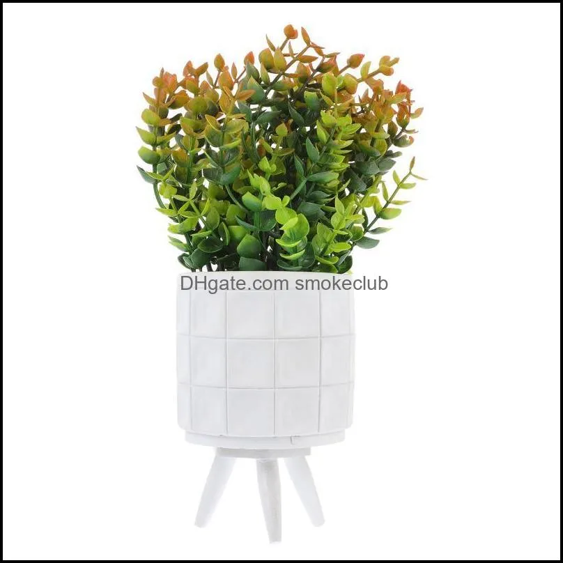 Decorative Flowers & Wreaths 1 Pc Elaborate Potted Plant Stylish Faux Bonsai Practical Tabletop Decoration