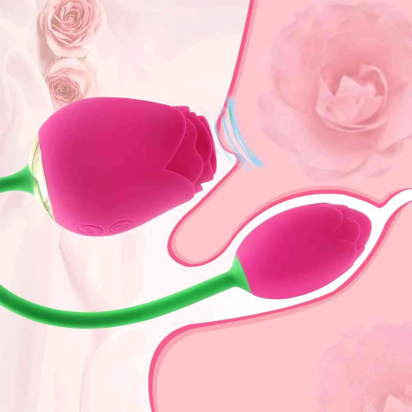 NXY Vibrators Rose Shape Clitoral Sucking Vibrator Powerful Clitoris Stimulator Vacuum Female Love Vibrating E_voghion.com