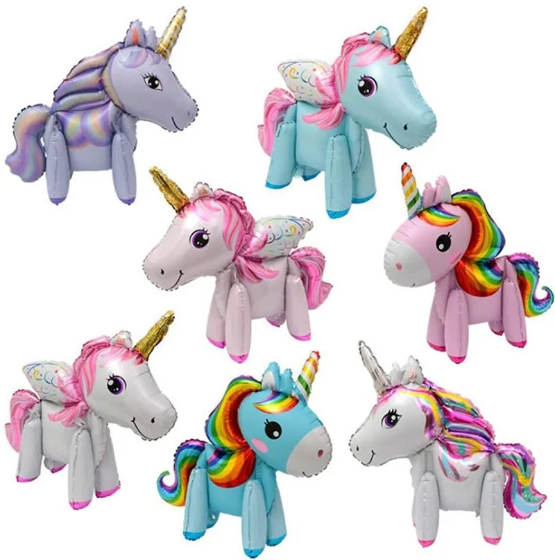 3D Pony Balloons Party Child Baby Shower Festival Holiday Wedding Birthday Supplies