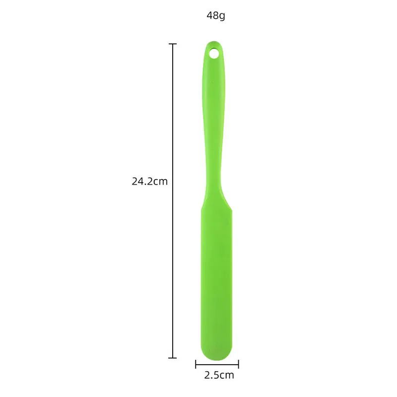 Cake Tools Candy Color Silicone Cream Spatula Jam Honey Mixing Butter Scraper Household Baking Tool 24.2CM