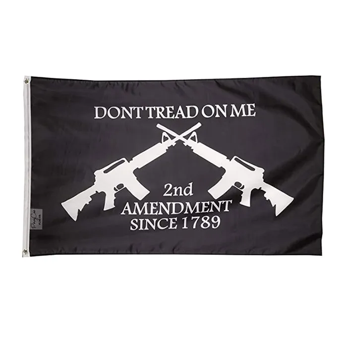 2nd Amendment Dont Tread on Me Flag Vivid Color UV Fade Resistant Outdoor Double Stitched Decoration Banner 90x150cm Sports Digital Print Wholesale