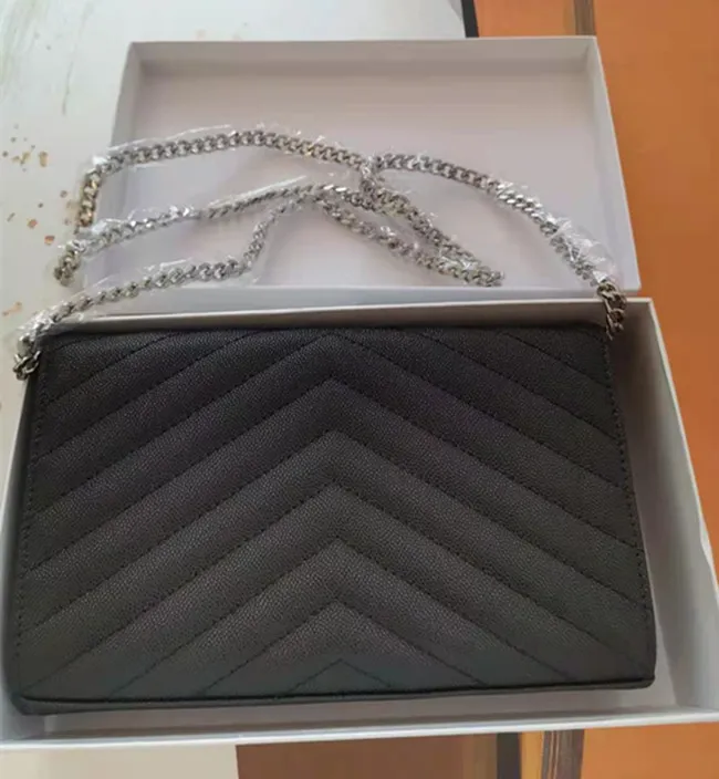 Woman bag Genuine Leather High Qualitycaviar lambskin Women Messenger Bags Handbag Original Box