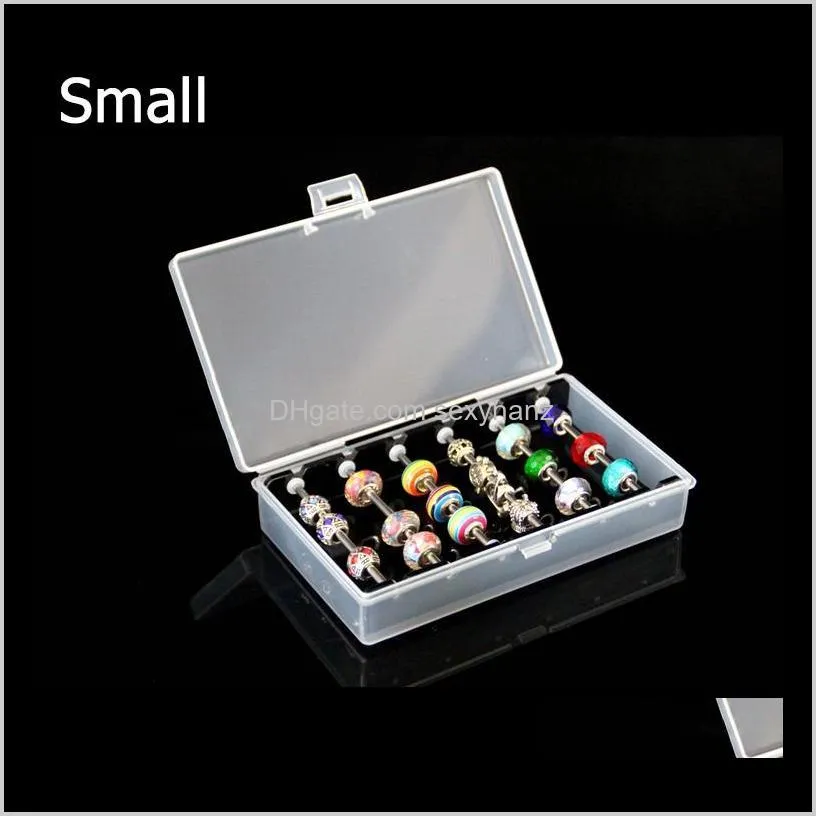 rectangle acrylic bracelet bead jewelry assorted storage collection box  projects holder bar organizer tray container