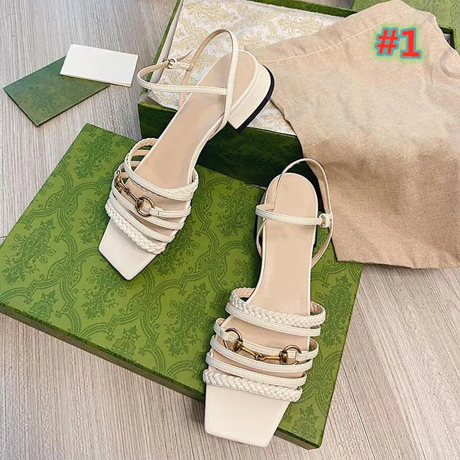 2021 designer de moda sandálias de salto espesso sexy senhora verão casual chinelos festa sapatos tamanho 35-40 com caixa