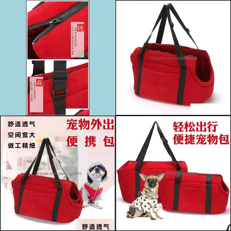 Single Shoulder Crossbody Diaper Bag Small Dogs and Cats Bag Pet Supplies Manufacturer Pet