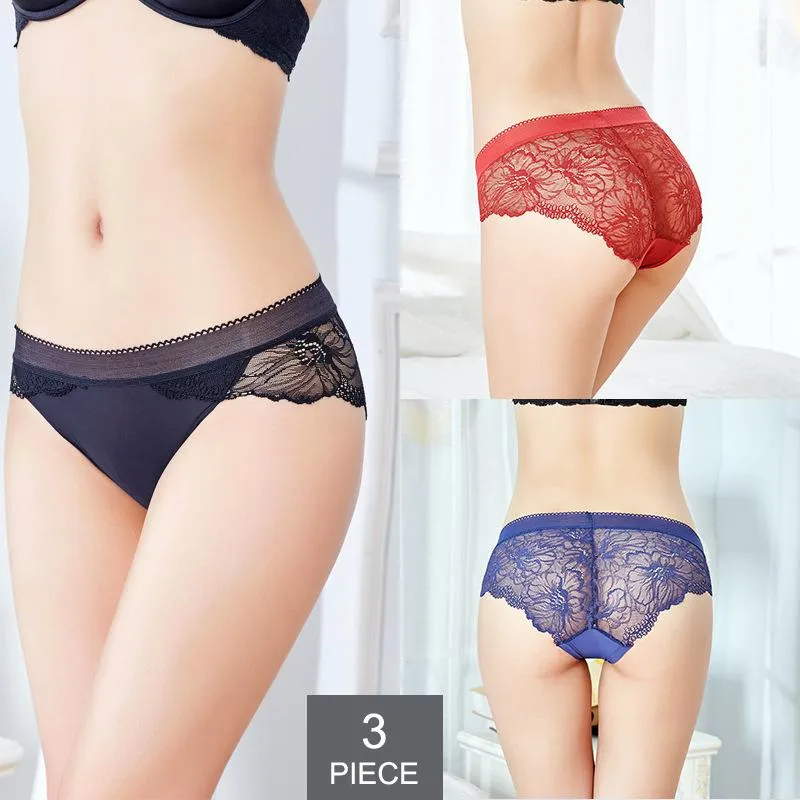 Womens Panties /Pack Lace Lady Lingerie Femme Sexy Underwear Woman