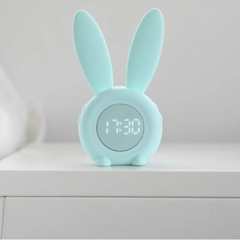 Autres horloges Accessoires D Entraîneur de sommeil rechargeable Snoozing Affichage de la température Veilleuse Réveil Numérique Enfants Childr