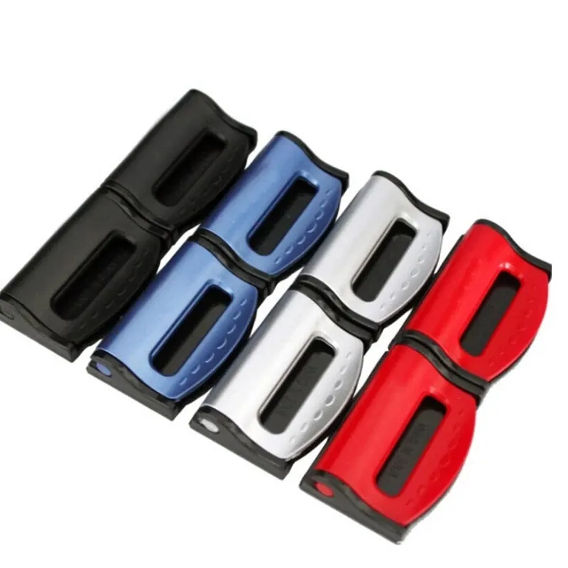 2 pièces universel voiture ceintures de sécurité Clips sécurité réglable Auto bouchon boucle plastique intérieur accessoires voiture-sécurité