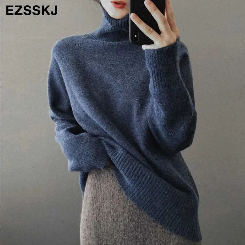 Pull Cachemire Femme - Col Rond, Manches Longues, Tissu Doux Et Chaud, Grande Taille, Style Élégant Décontracté - 8