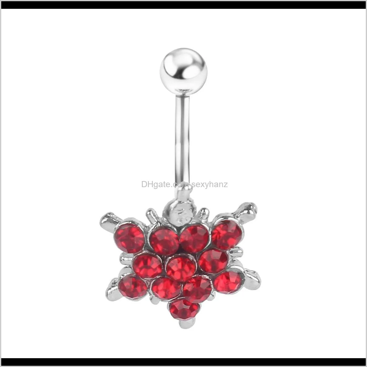 d0188 ( 1 color ) nice style navel button ring hot selling navel rings body piercing jewelry dangle accessories fashion charm 10pcs