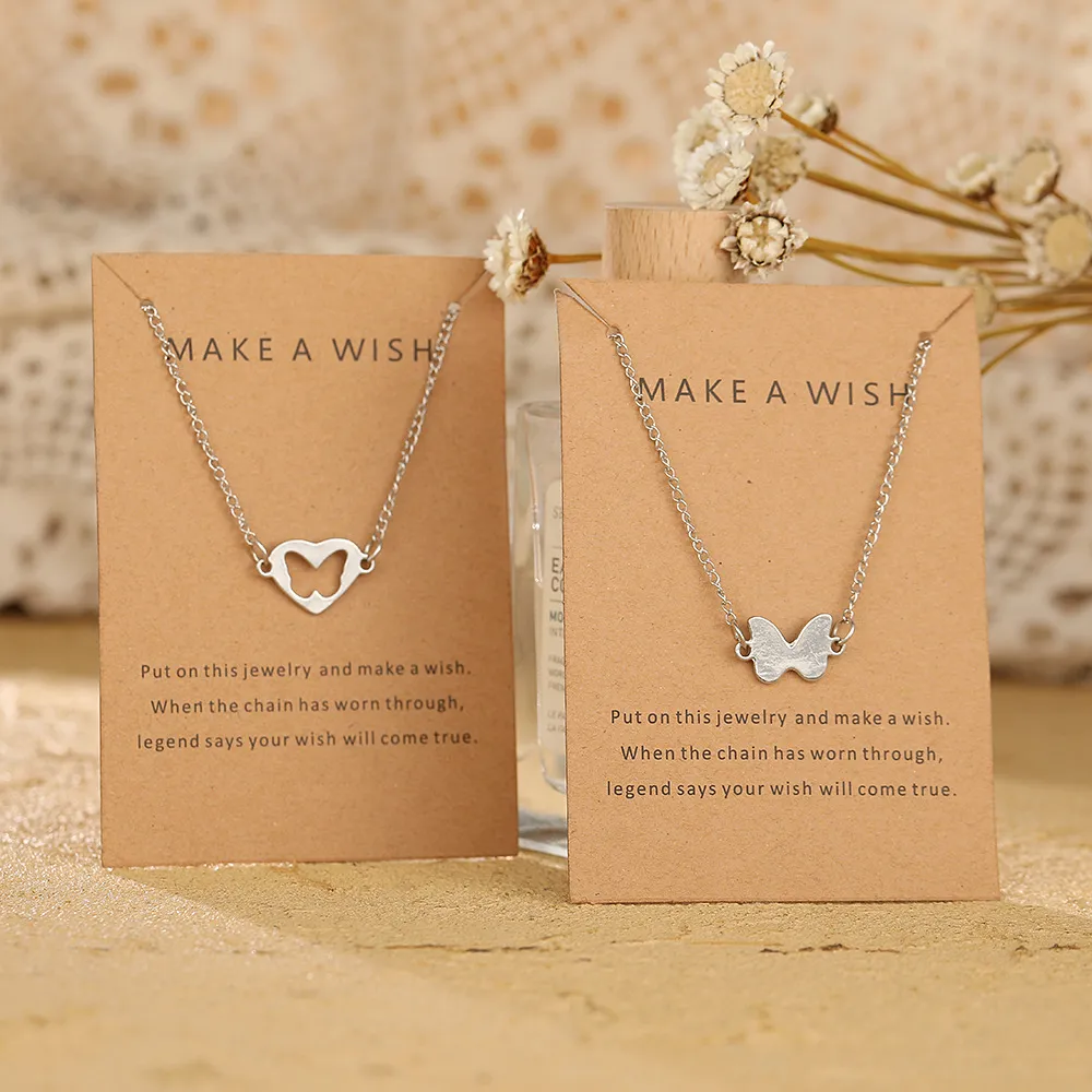 Hifunny Butterfly Friendship Necklace & Bracelet Set - Cute Enamel Animal Jewelry For Women, Men, Couples - View #4