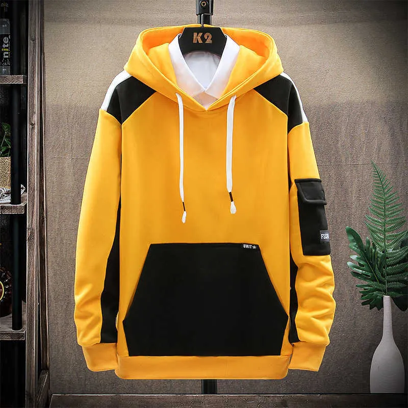 Black and 2025 yellow hoodie streetwear