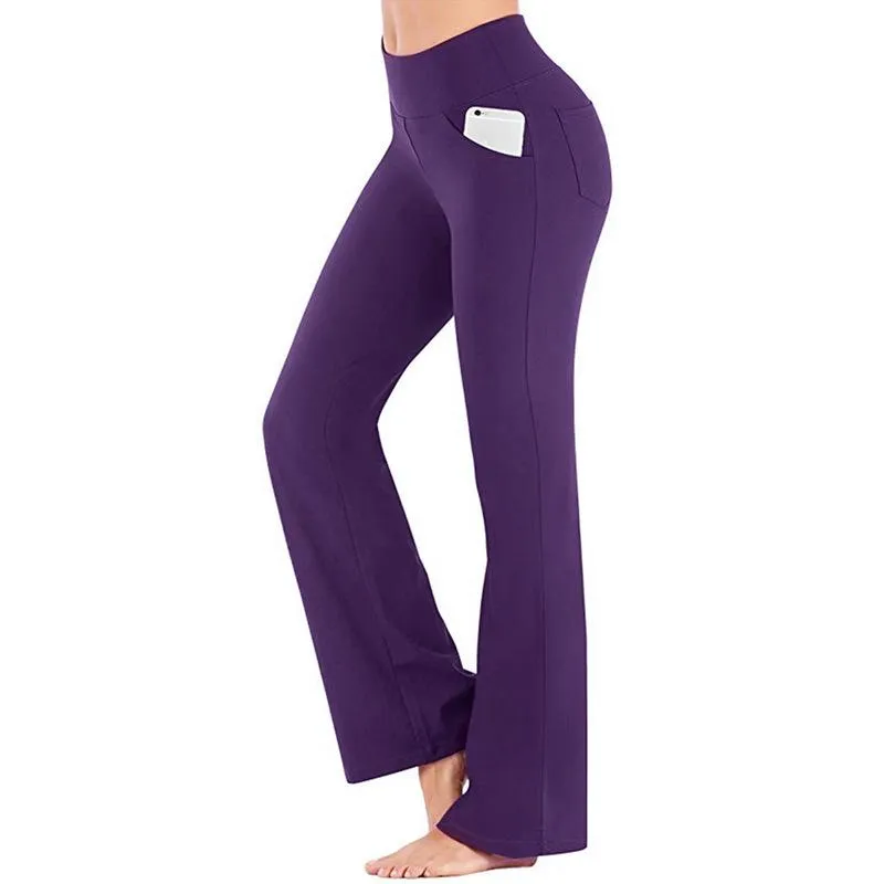 Womens High Waisted Heathyoga Bootcut Bootcut Yoga Pants With