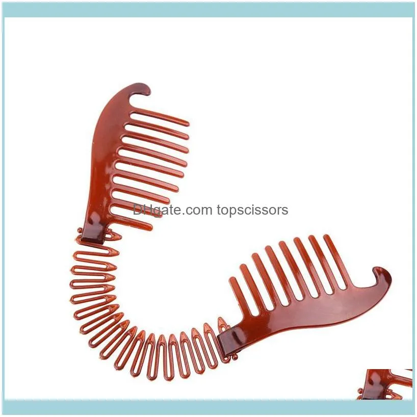 Fashionable Professional Vintage Banana Hair Clip Christmas Accessory Stretchable Comb Tools For Curling Pins1