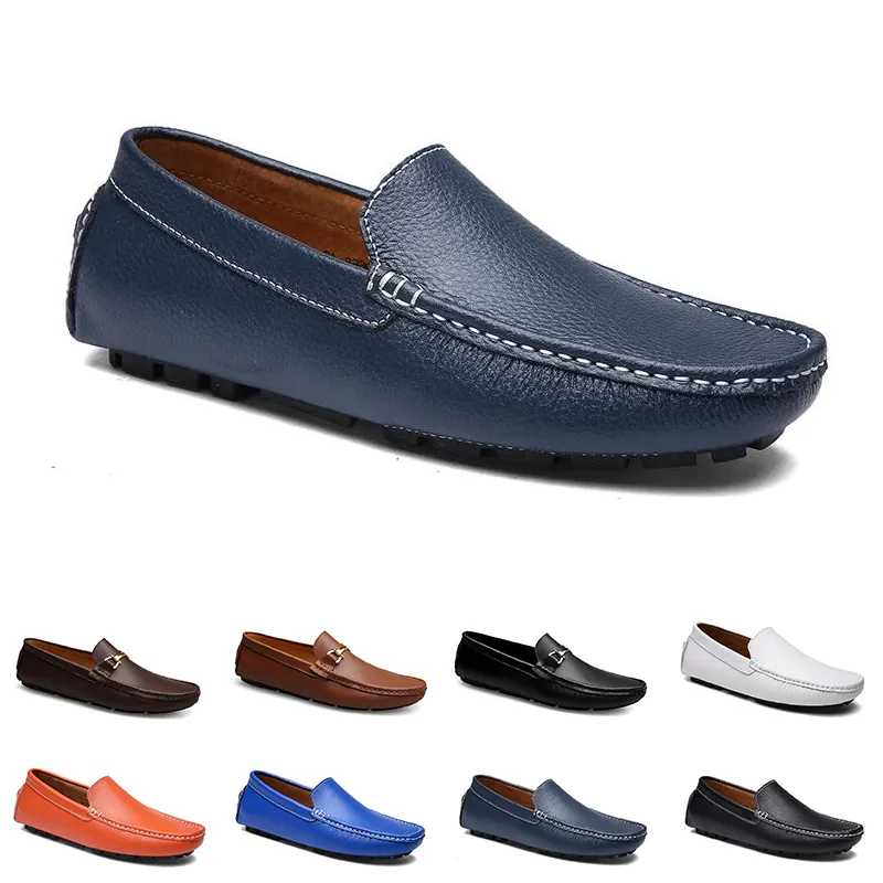 2021 scarpe da corsa da uomo non di marca nero bianco grigio blu navy scamosciato scarpe da ginnastica da uomo di moda da uomo jogging all'aperto camminare 40-45 colore 208