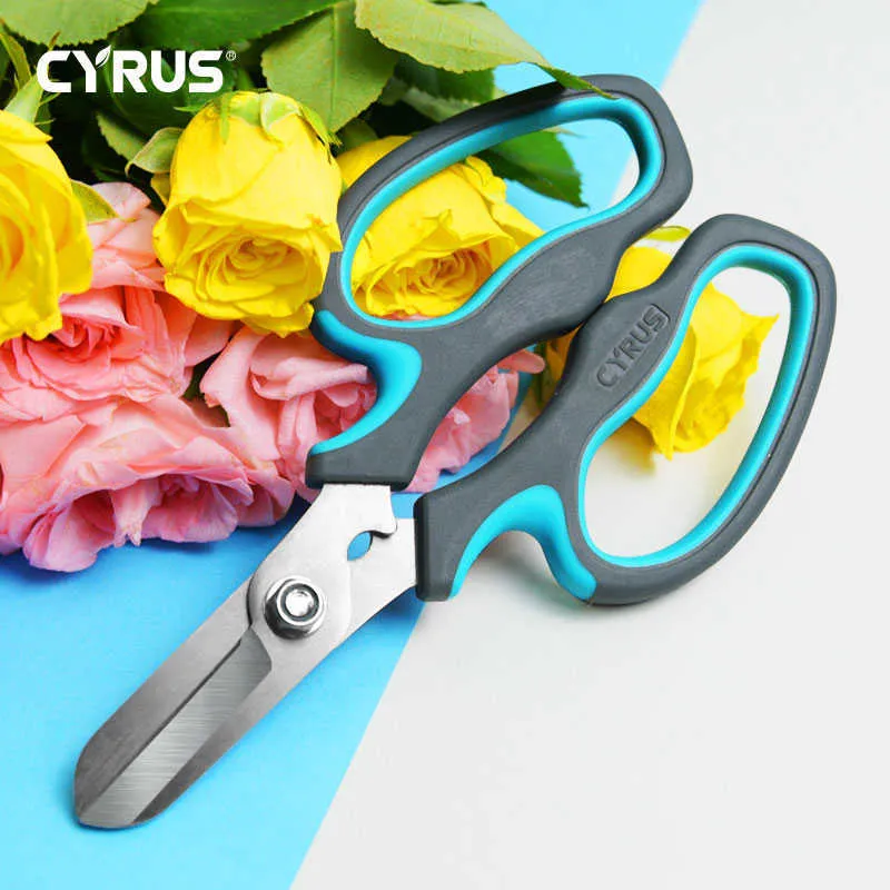 Shears Pruner For Roses Cutter Secateurs Pruning Scissors Bypass Sharpener Clippers Garden Tool Cultivating Bonsai Floral 210719